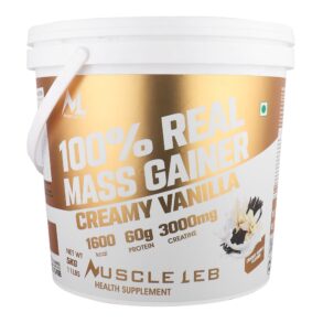 100% MASS GAINER - 5KG MUSCLE LEB VANILLA